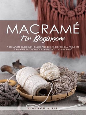 cover image of Macrame for beginners